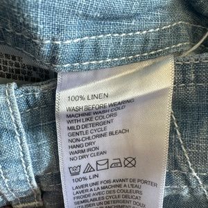 100 % linen capri pants